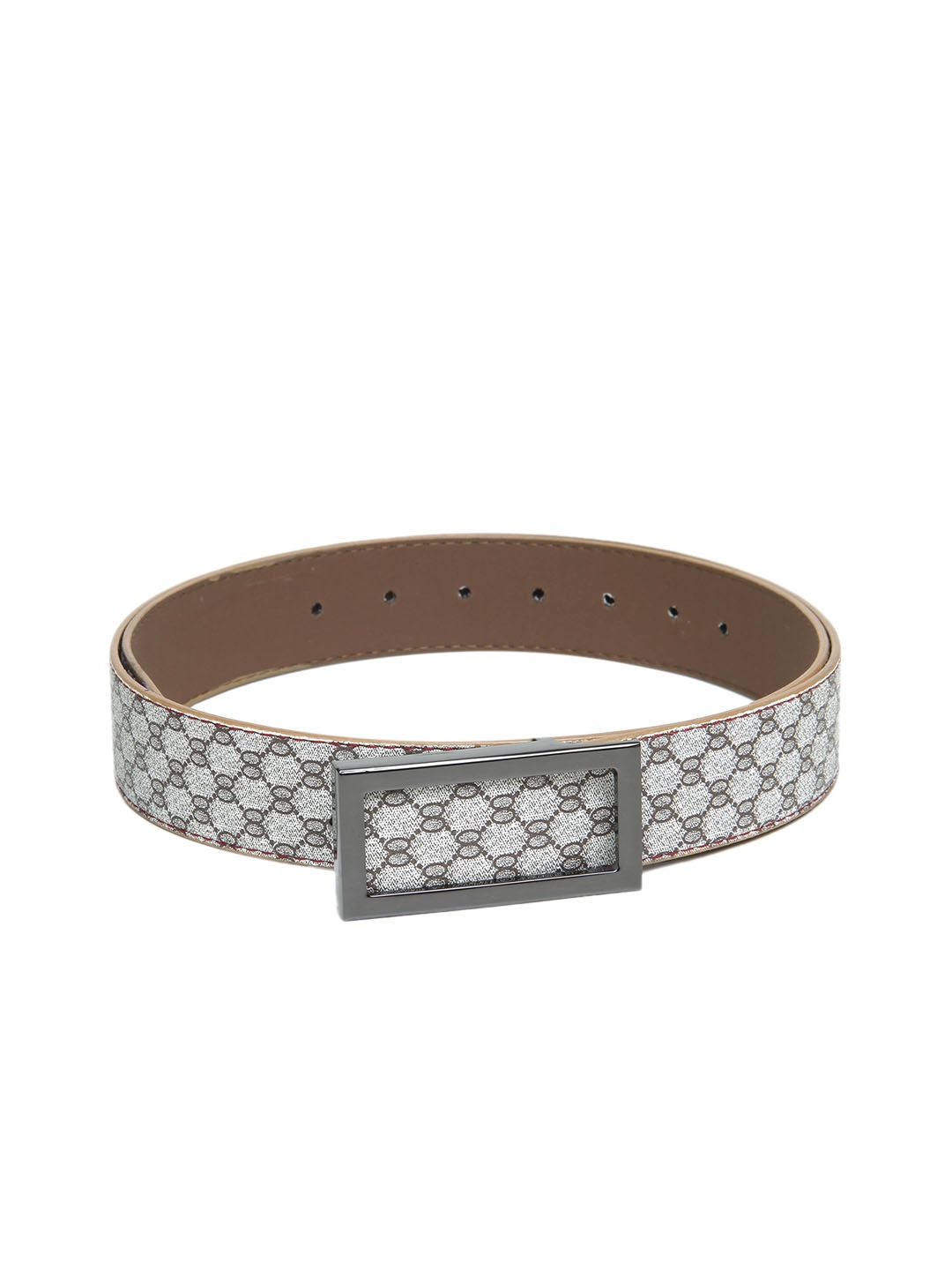 

Calvadoss Men Beige Textured PU Belt