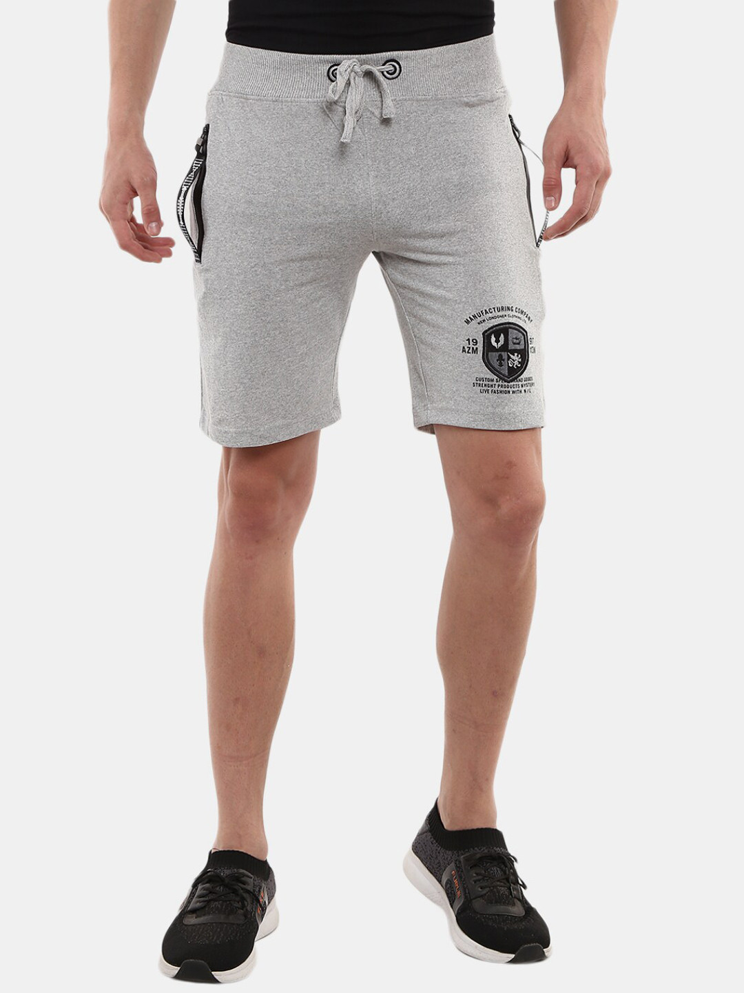 

V-Mart Men Grey Melange Outdoor Shorts