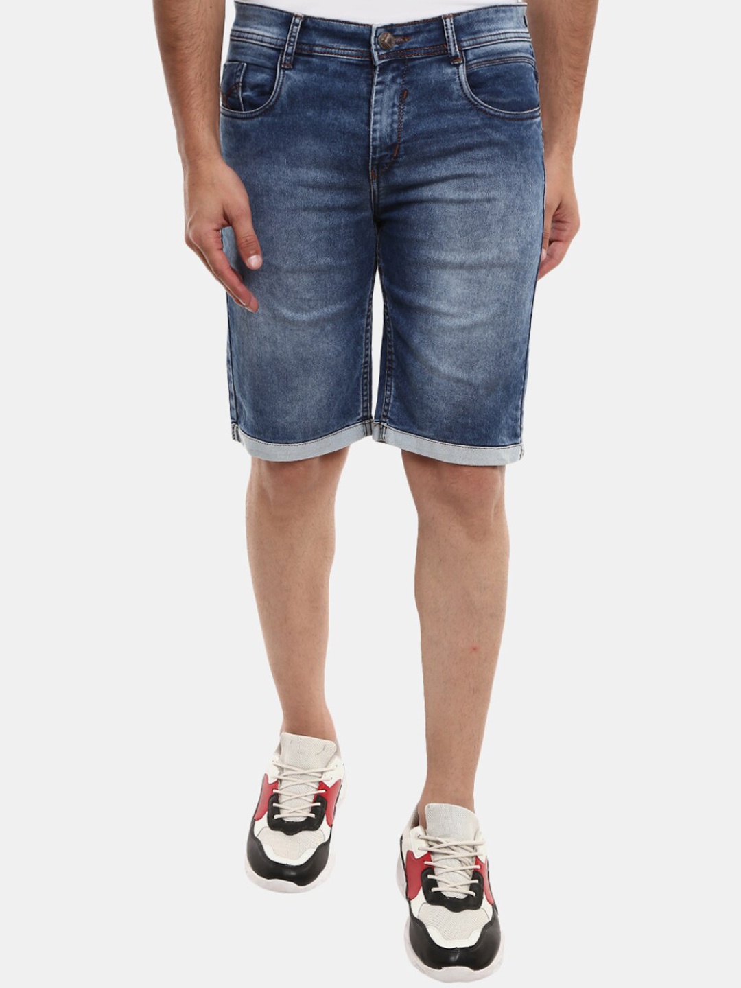 

V-Mart Men Blue Denim Outdoor Denim Shorts
