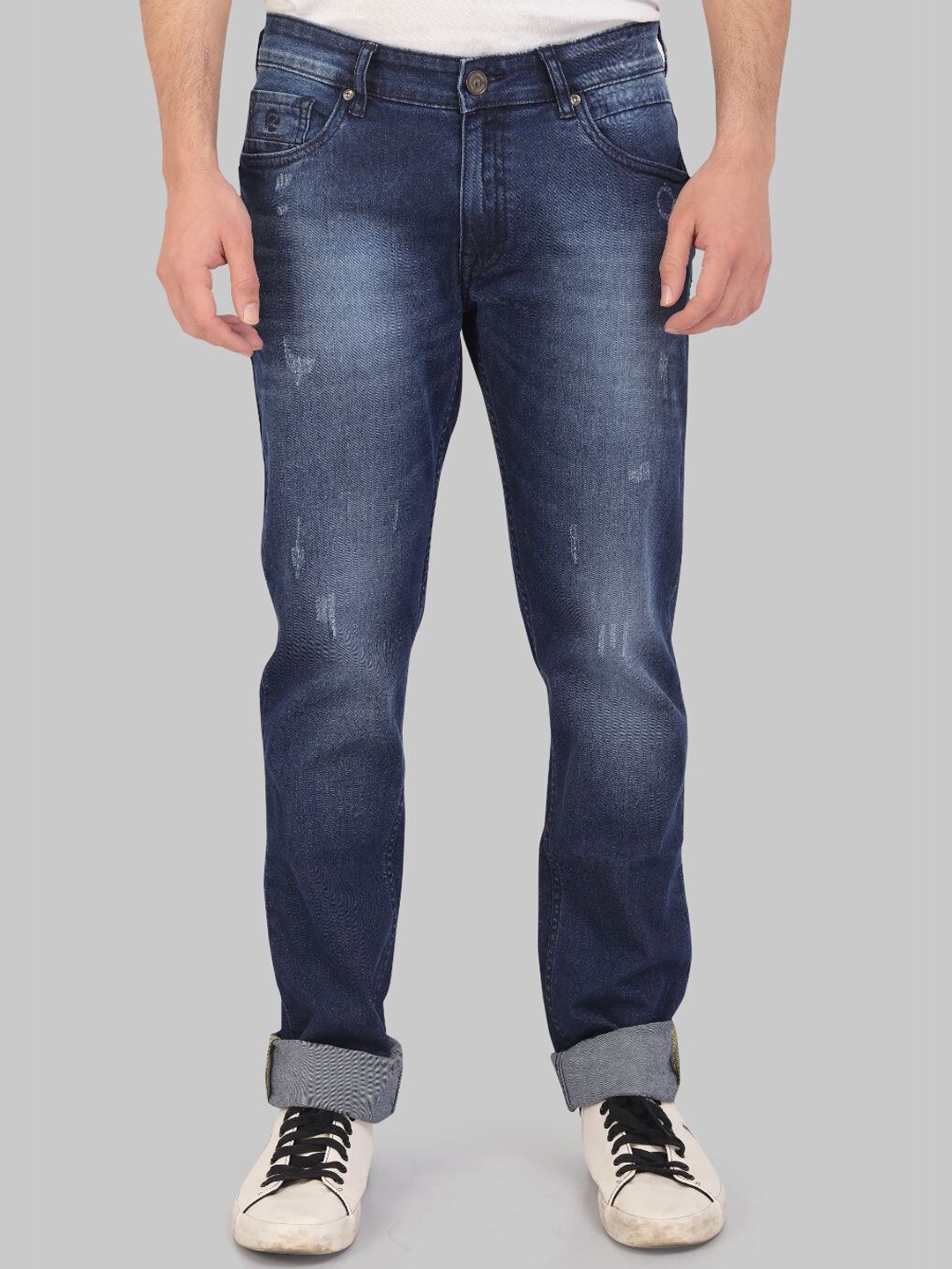 

ROCKING SWAMY Men Blue Slim Fit Light Fade Stretchable Jeans