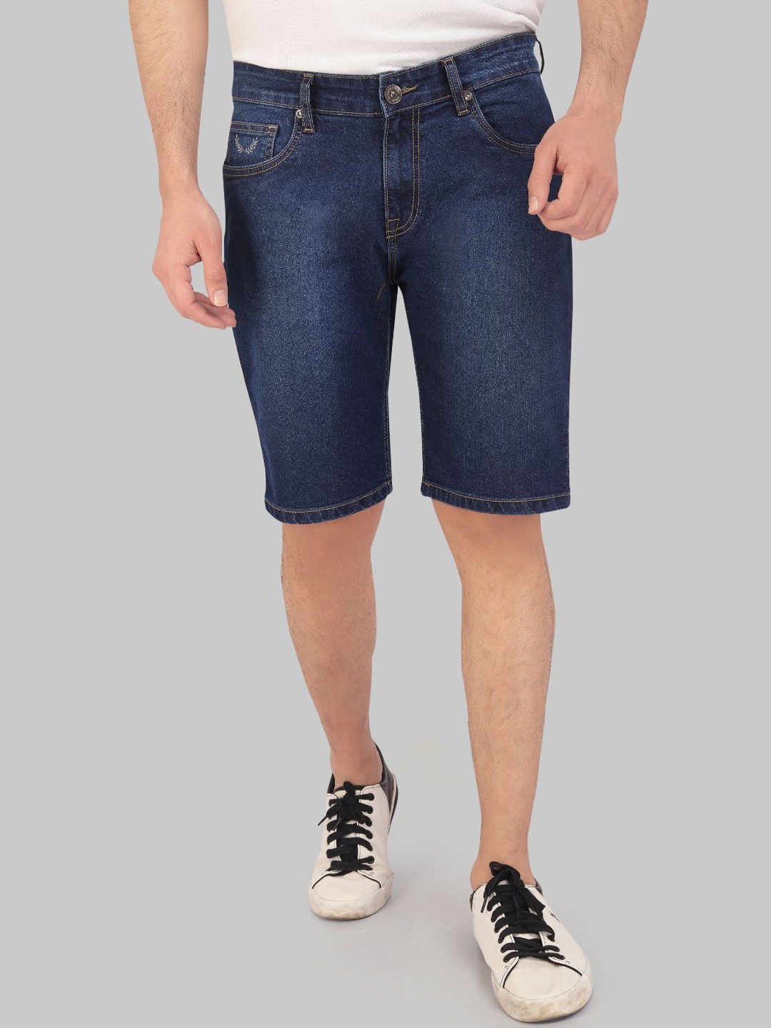 

ROCKING SWAMY Men Blue Jeans Stretchable Denim Shorts