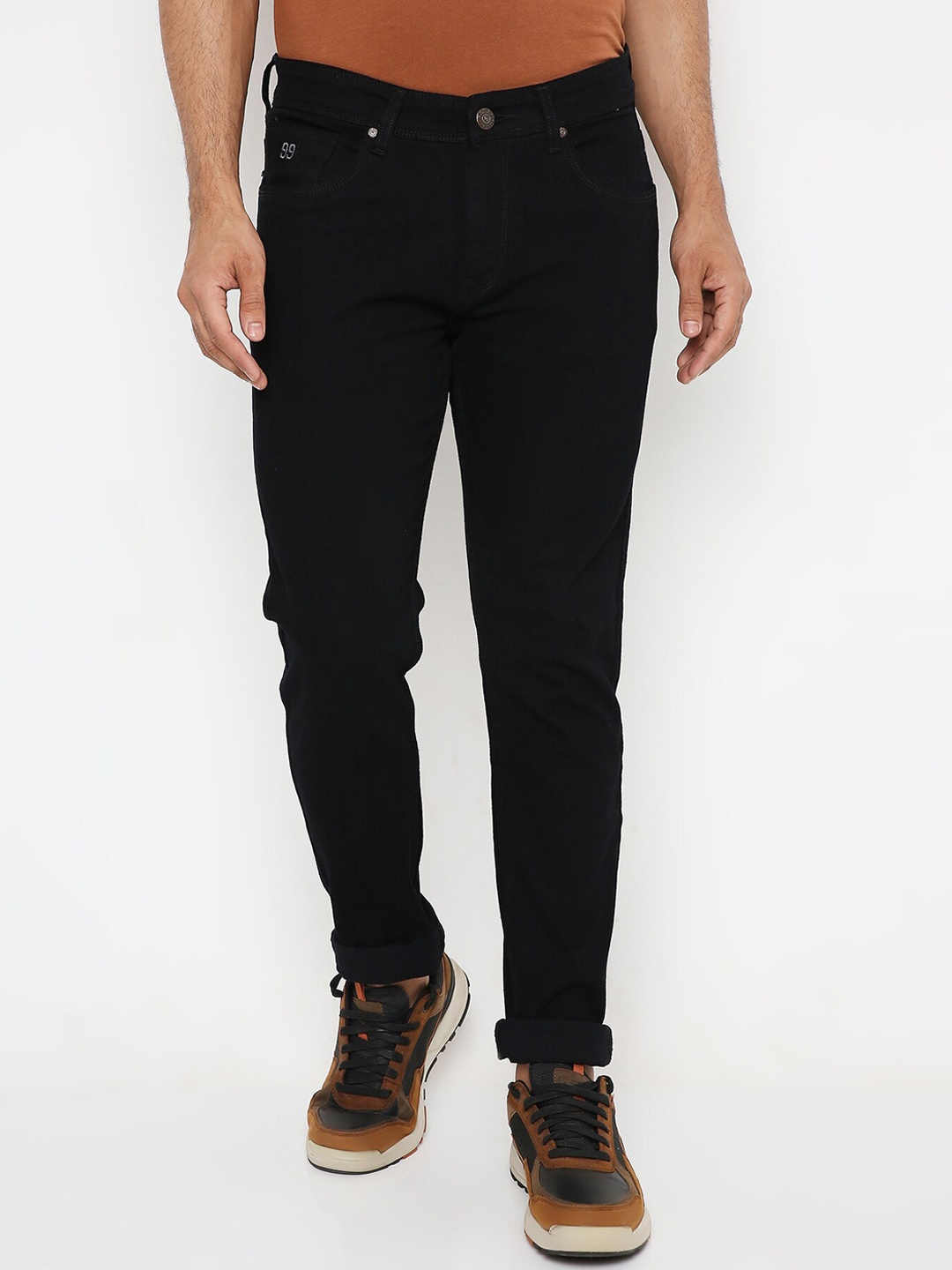 

HJ HASASI Men Black Slim Fit Stretchable Jeans