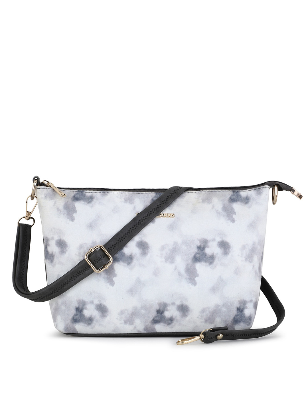 

WOMEN MARKS Black Printed PU Structured Sling Bag