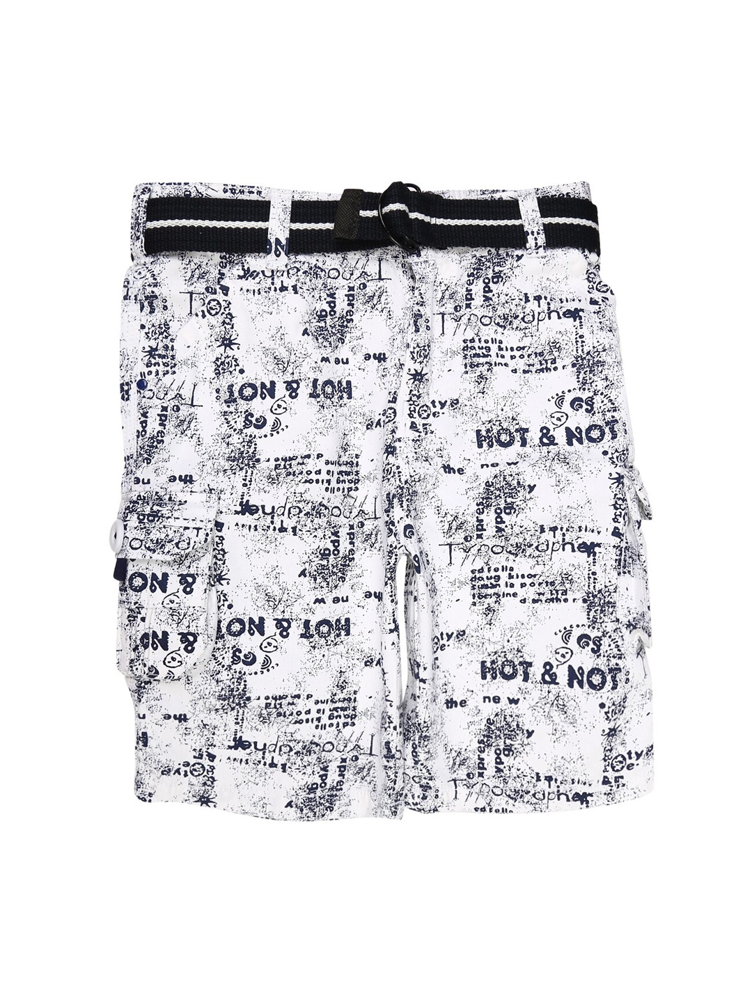 

V-Mart Boys White Printed Outdoor Shorts