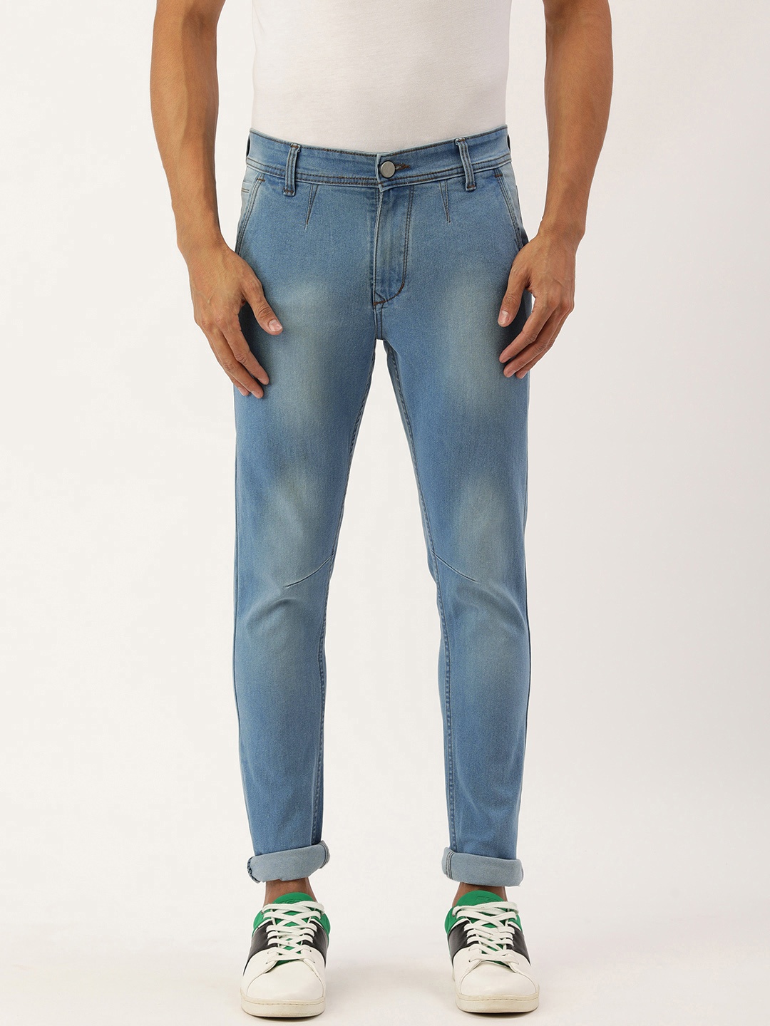 

IVOC Men Blue Skinny Fit Heavy Fade Stretchable Jeans