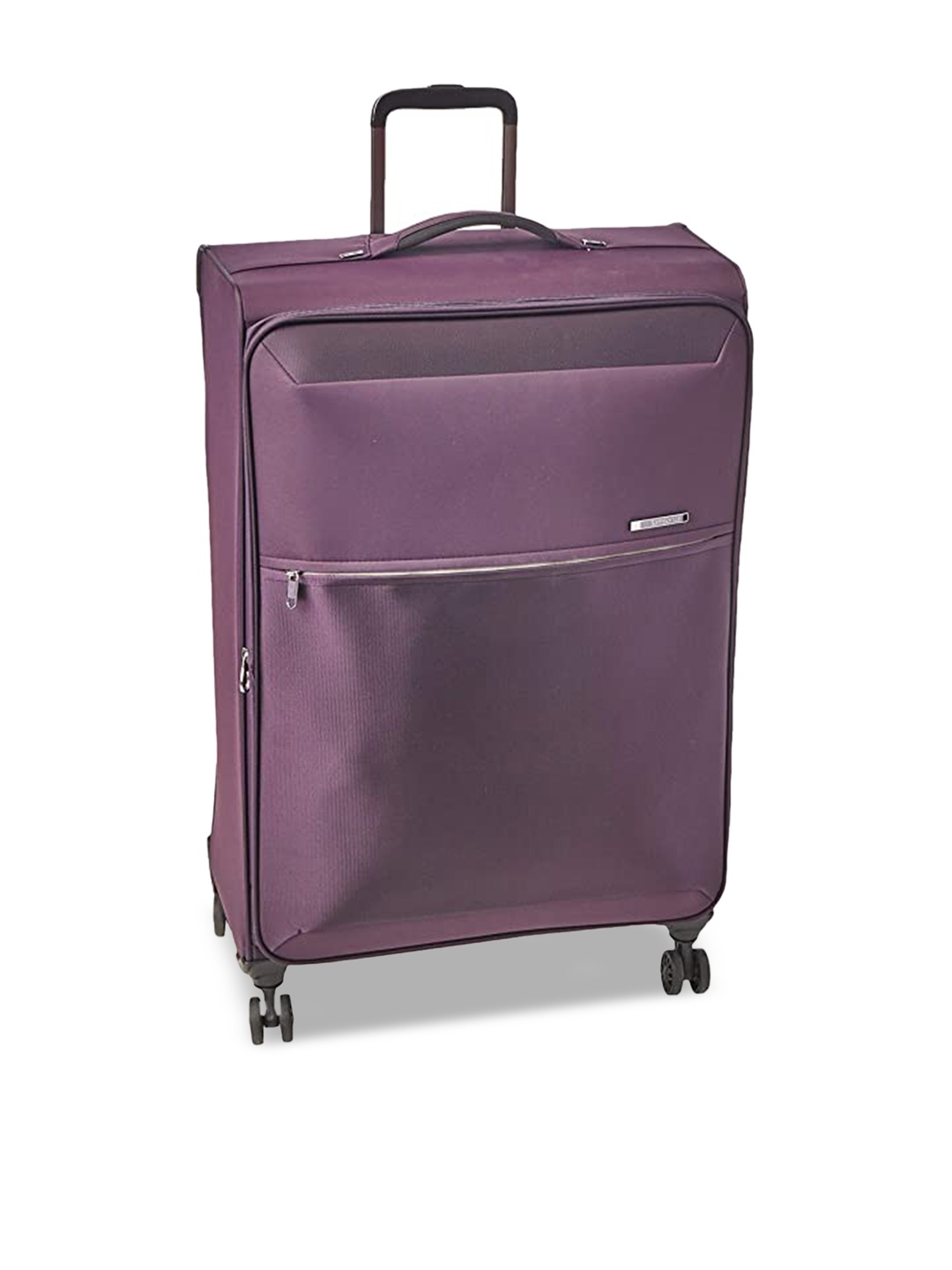 

Samsonite Purple Solid Soft-Sided Cabin Trolley Suitcase