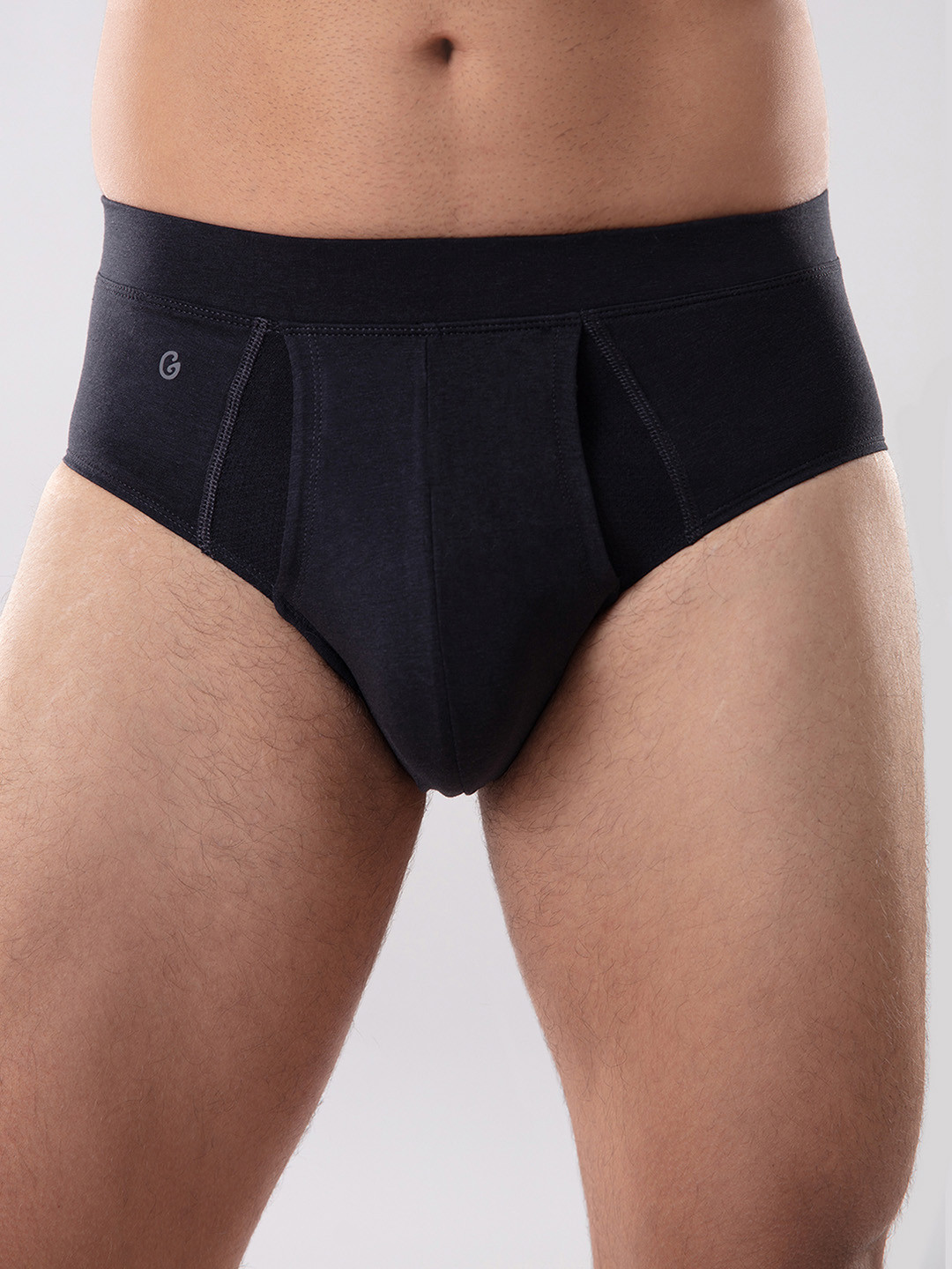 

Gloot Men Anti Odor & Cool Mesh Zones Basic Brief, Black