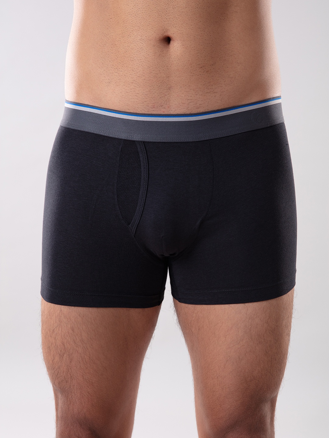 

Gloot Men Butter Blend Cotton with Breathable Cool Mesh Zones and Anti Odor Trunk, Black