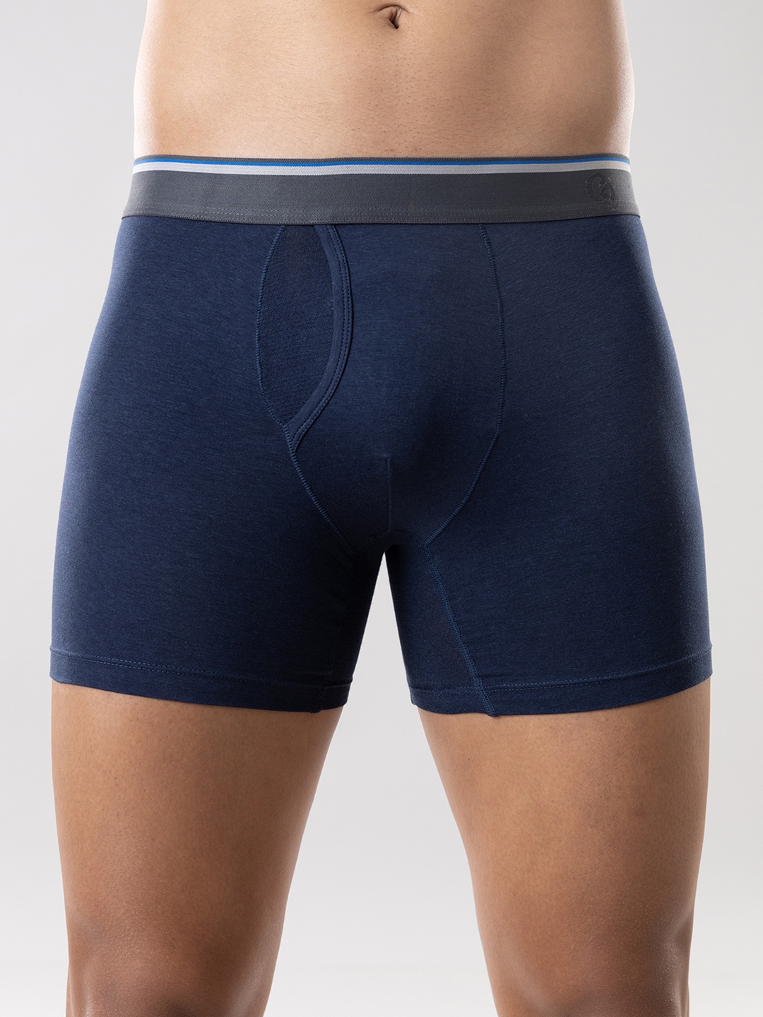 

Gloot Men Anti Odor Butter Blend Cotton with Breathable Cool Mesh Zones Trunk, Navy blue