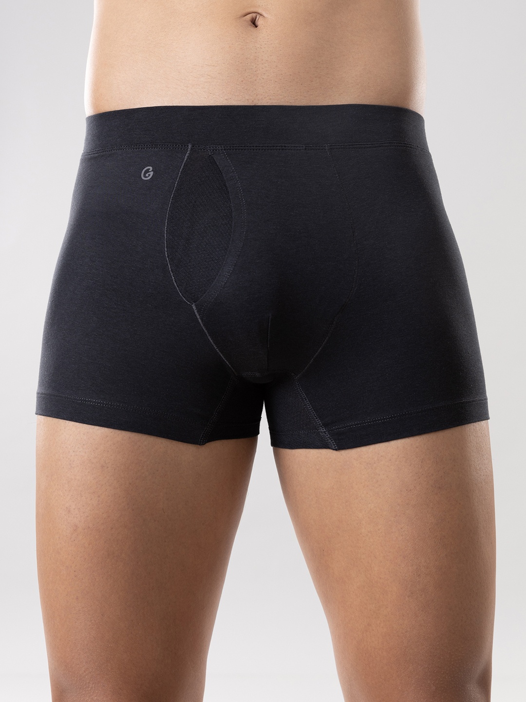 

Gloot Men Anti-Odour Butter Blend Cotton Trunk with Breathable Cool Mesh Zones, Black