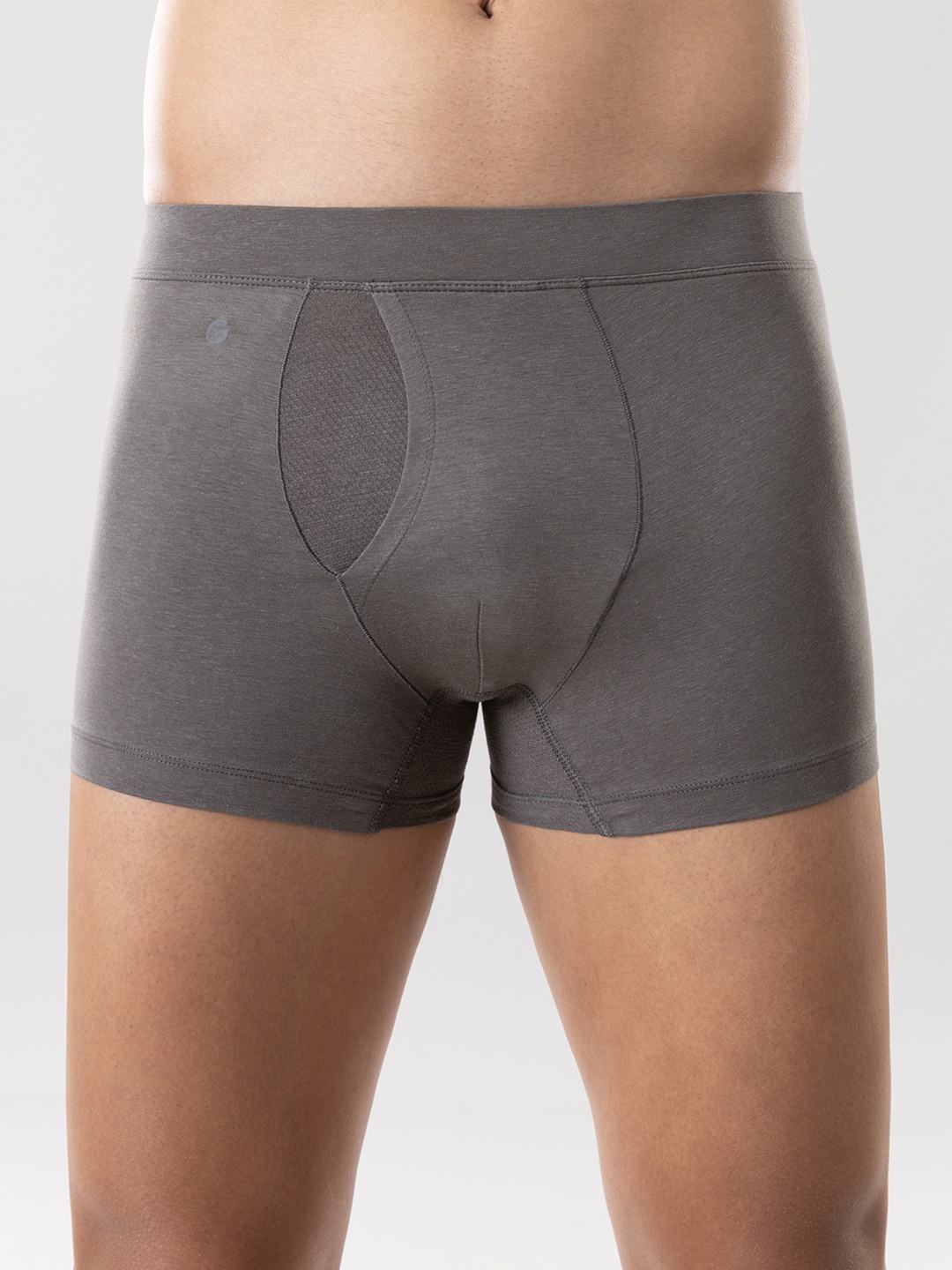 

Gloot Men Anti-Odour Butter Blend Cotton Trunk with Breathable Cool Mesh Zones, Grey
