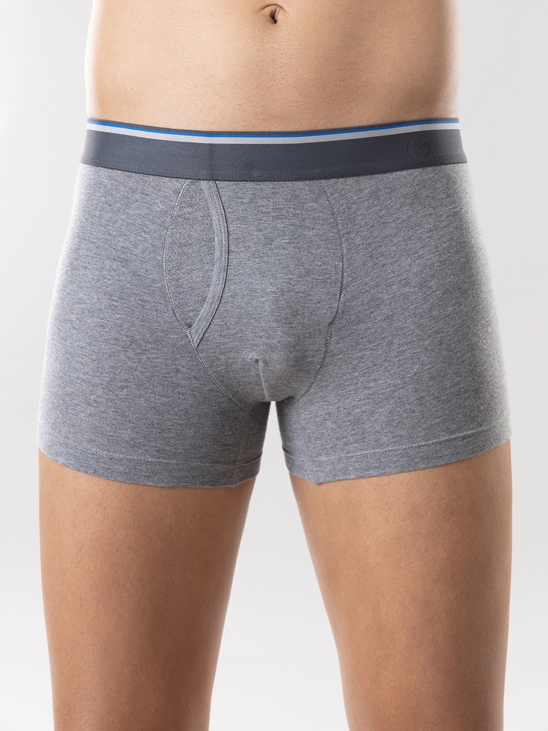 

Gloot Men Anti-Odour Butter Blend Cotton Trunk with Breathable Cool Mesh Zones, Grey