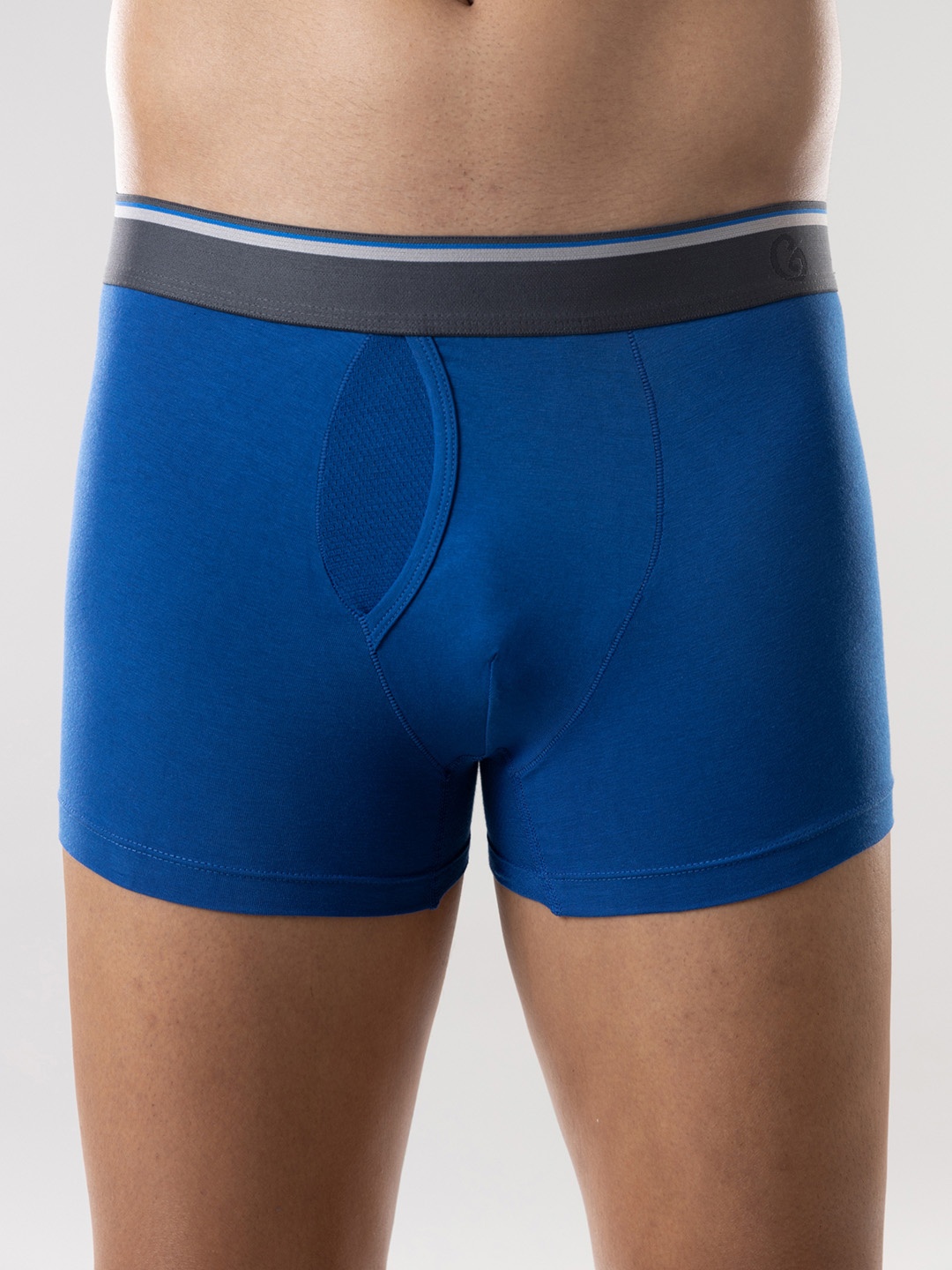 

Gloot Men Anti-Odour Butter Blend Cotton Trunk with Breathable Cool Mesh Zones, Blue