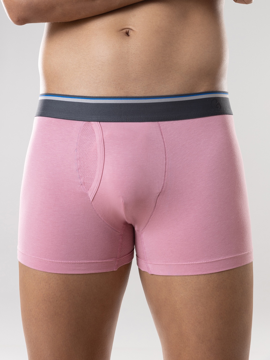 

Gloot Men Anti Odor Butter Blend Cotton with Breathable Cool Mesh Zones Trunk GLUCTOETR01, Pink