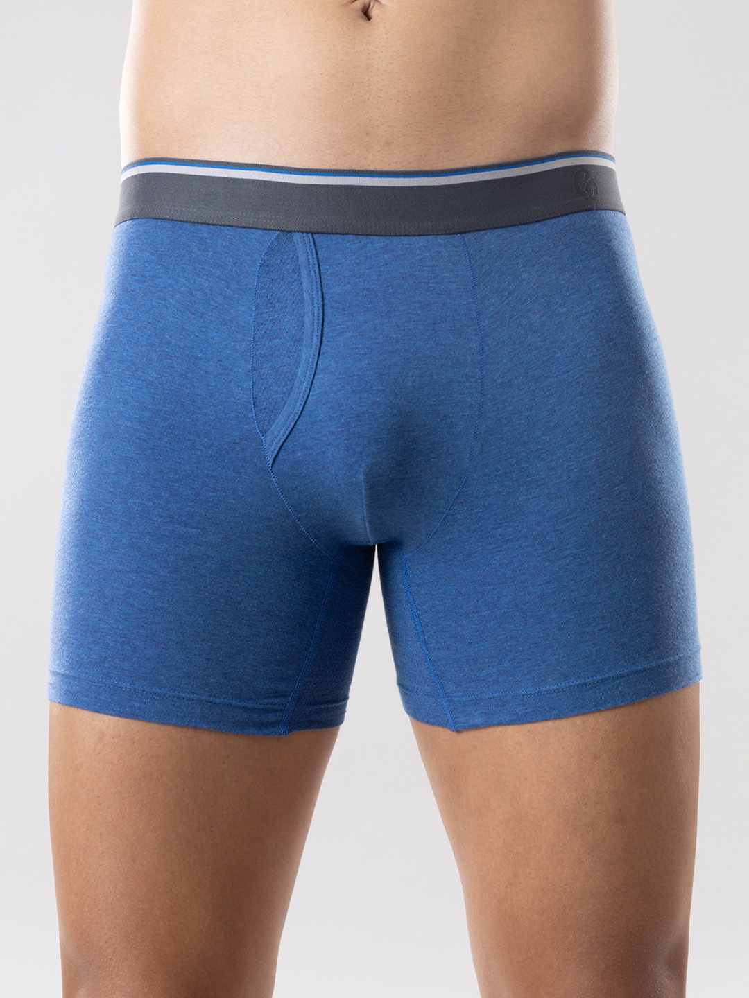

Gloot Men Anti-Odour Butter Blend Cotton Trunk with Breathable Cool Mesh Zones, Blue