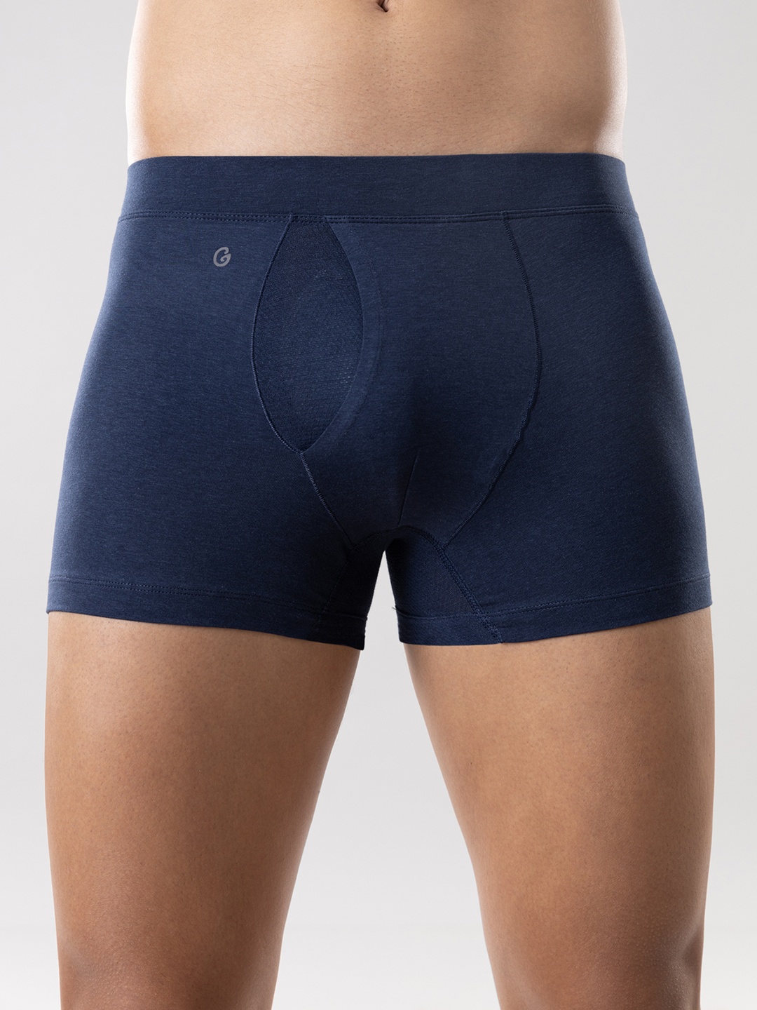 

Gloot Men Butter Blend Cotton with Breathable Cool Mesh Zones and Anti Odor Trunk, Navy blue