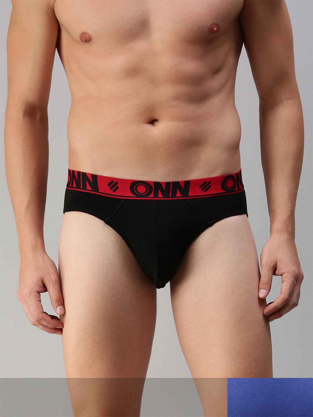 

ONN Men Pack Of 2 Solid Basic Briefs, Black