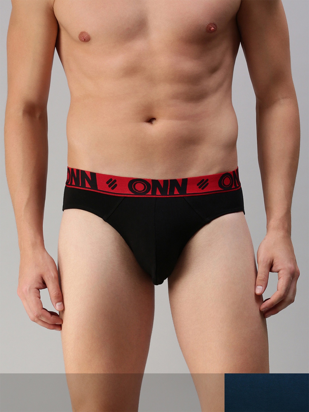 

ONN Men Pack Of 2 Solid Basic Briefs, Black