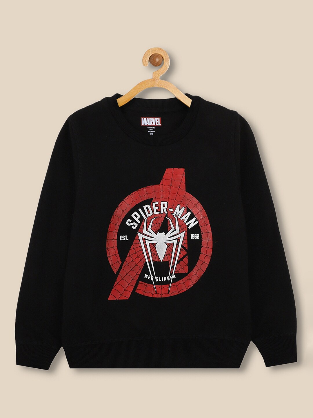 

Kids Ville Boys Black Spiderman Printed Sweatshirt