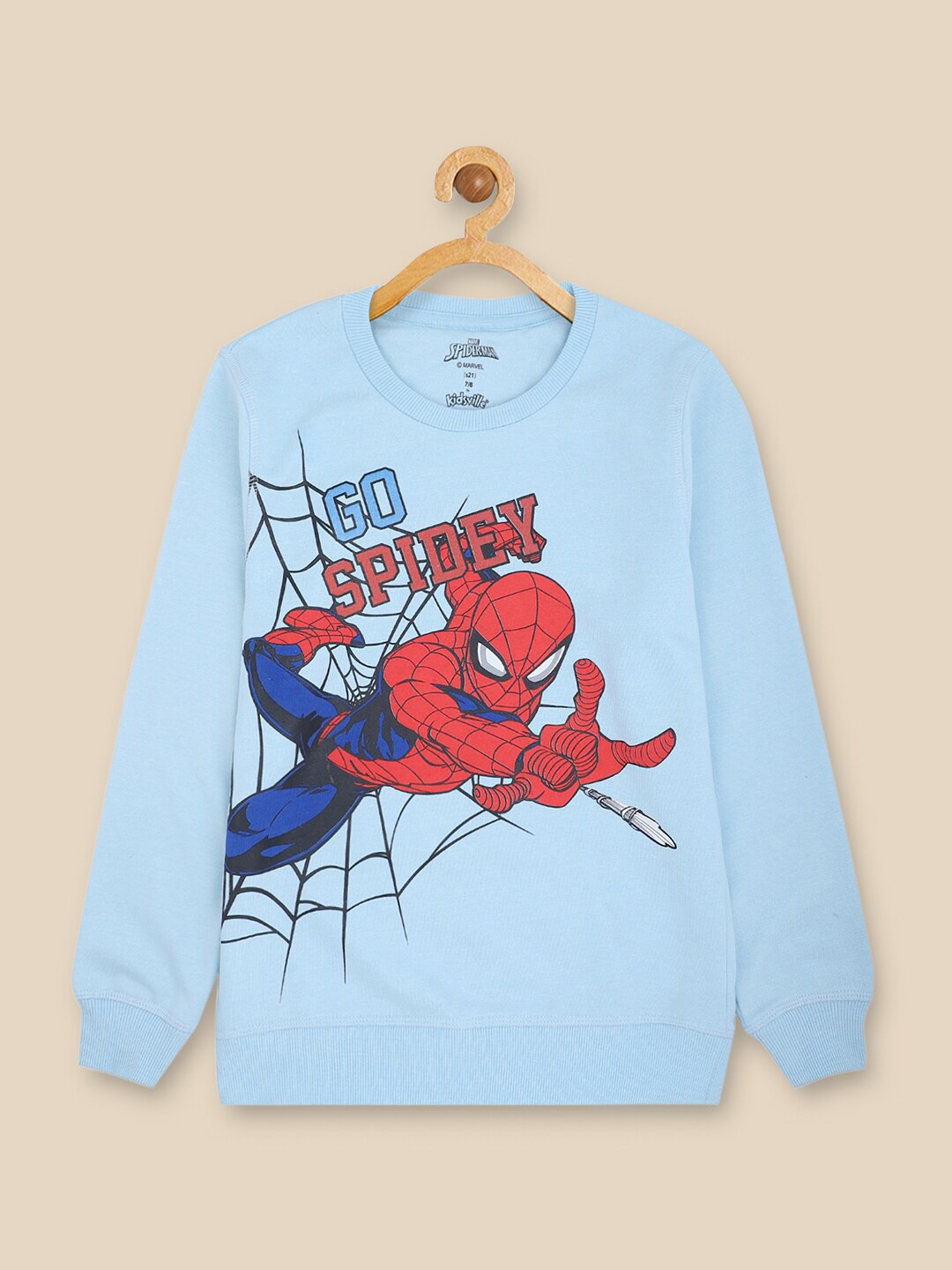 

Kids Ville Boys Blue & Red Spiderman Printed Sweatshirt