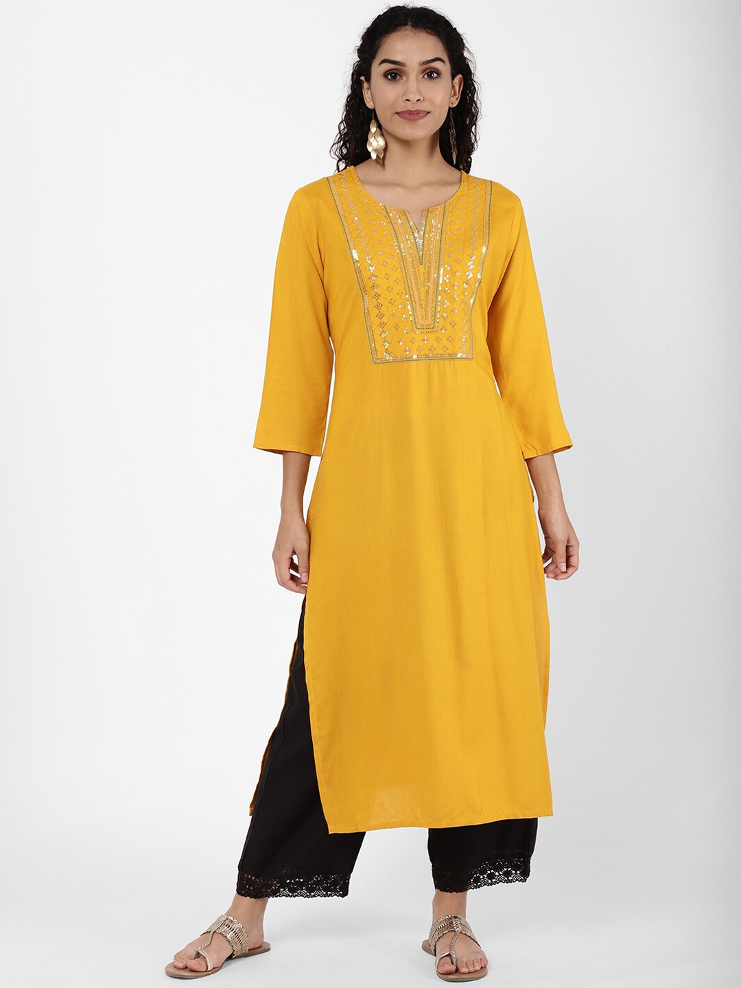 

R&B Women Yellow Kurta