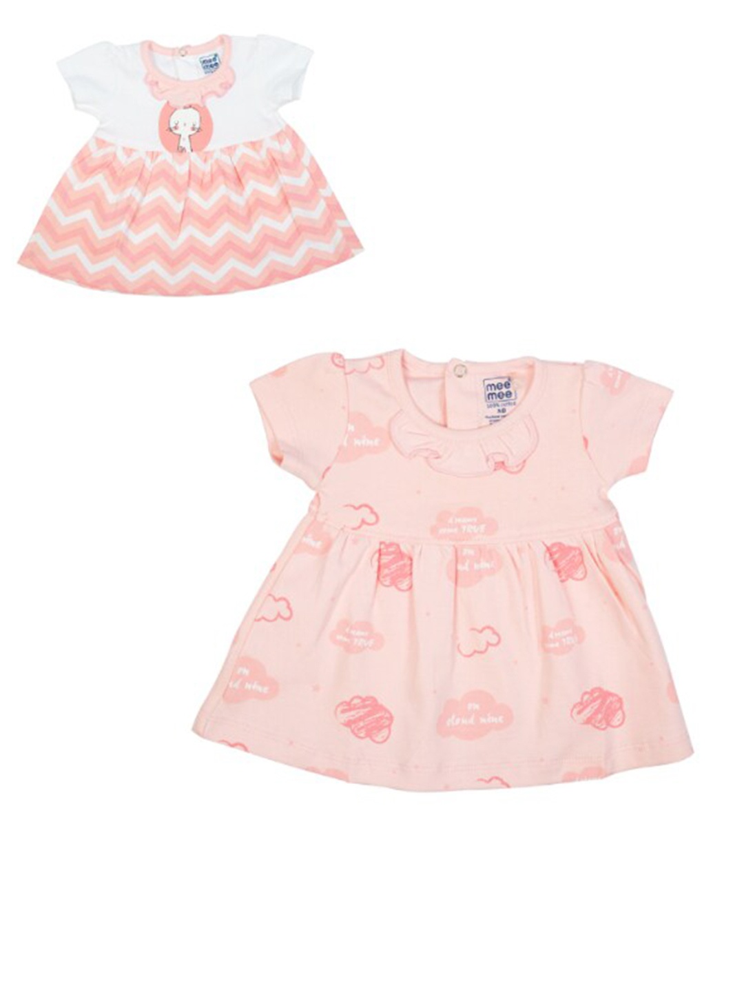 

MeeMee White Floral A-Line Dress