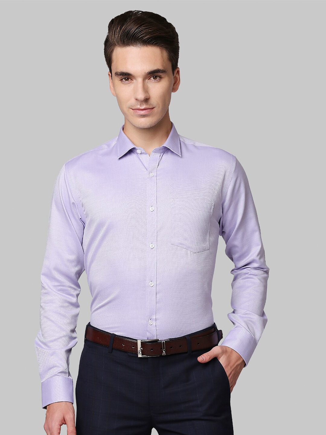 

Park Avenue Men Purple Slim Fit Formal Shirt