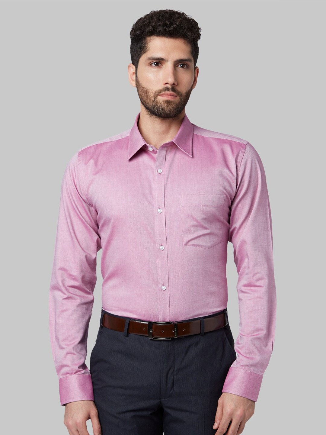 

Park Avenue Men Purple Slim Fit Formal Shirt