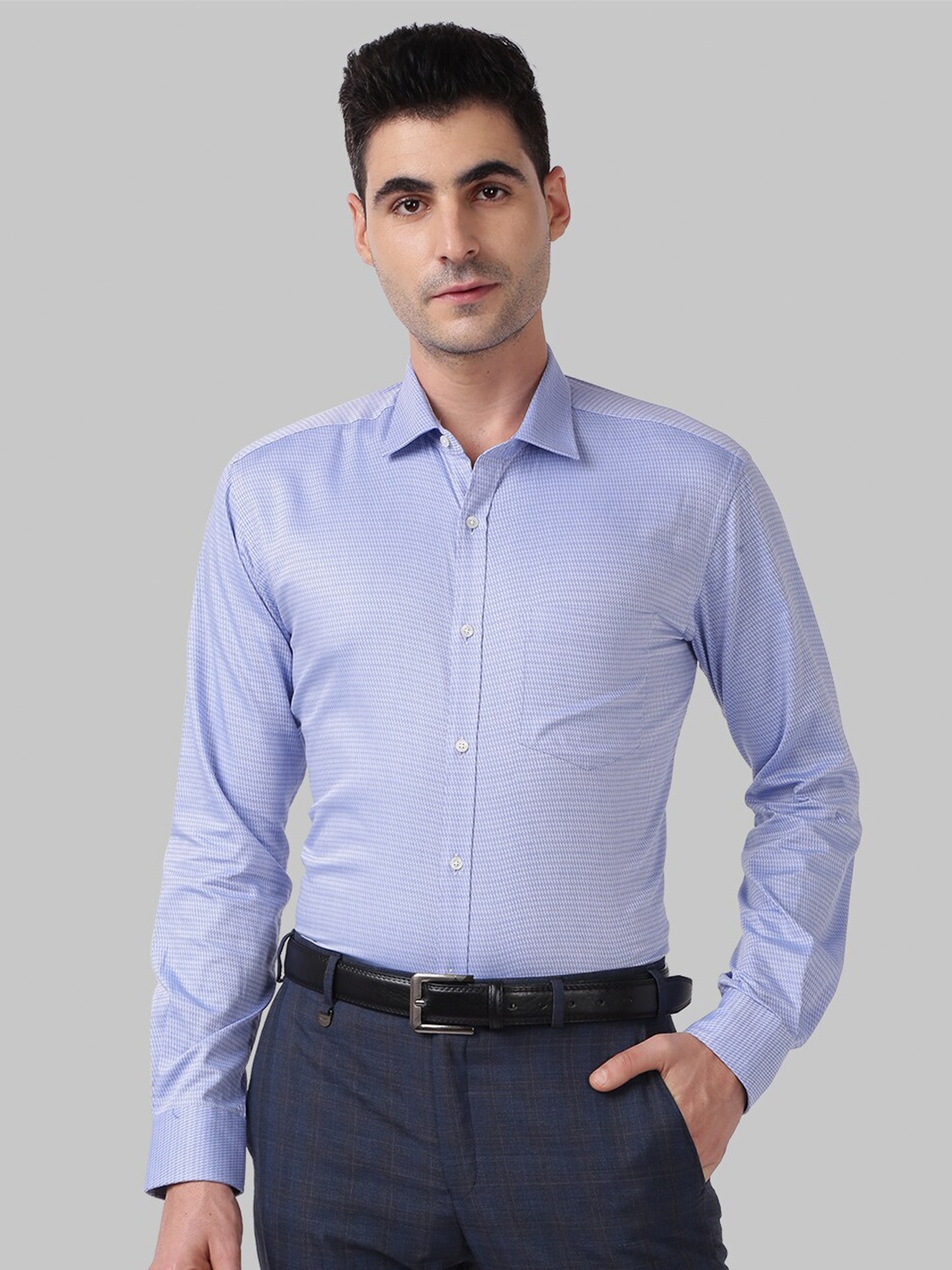 

Park Avenue Men Blue Slim Fit Formal Shirt