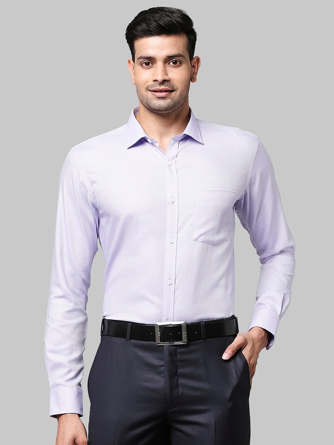

Park Avenue Men Purple Slim Fit Formal Shirt