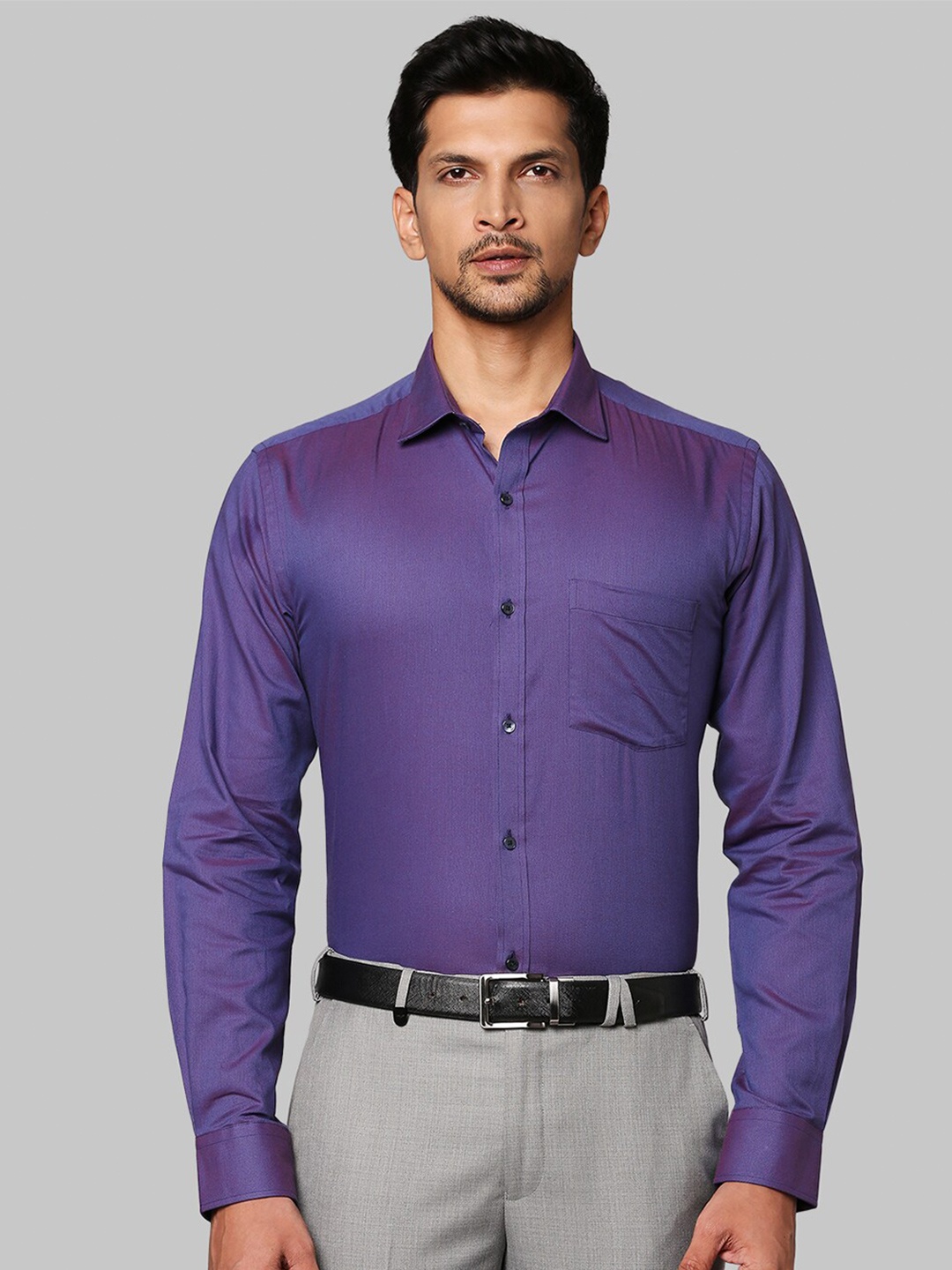 

Park Avenue Men Purple Slim Fit Formal Shirt