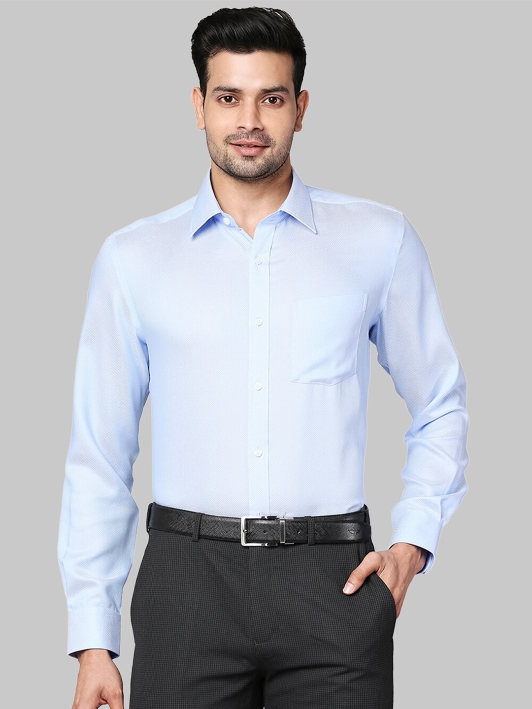 

Park Avenue Men Blue Formal Shirt