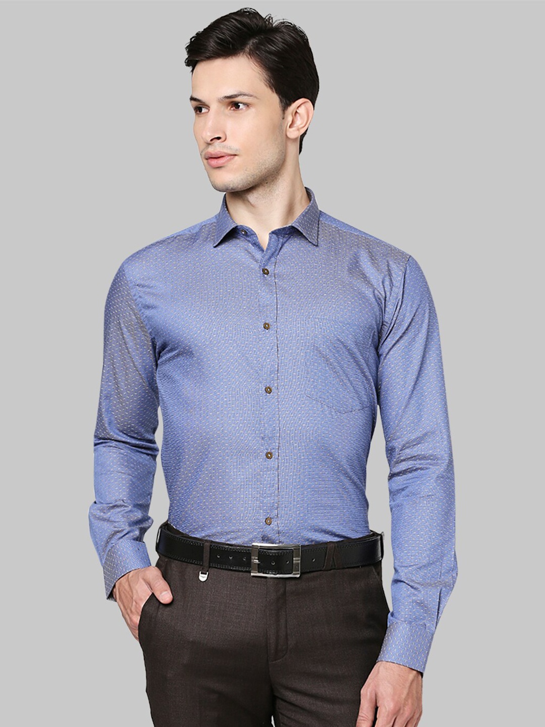 

Park Avenue Men Blue Slim Fit Formal Shirt