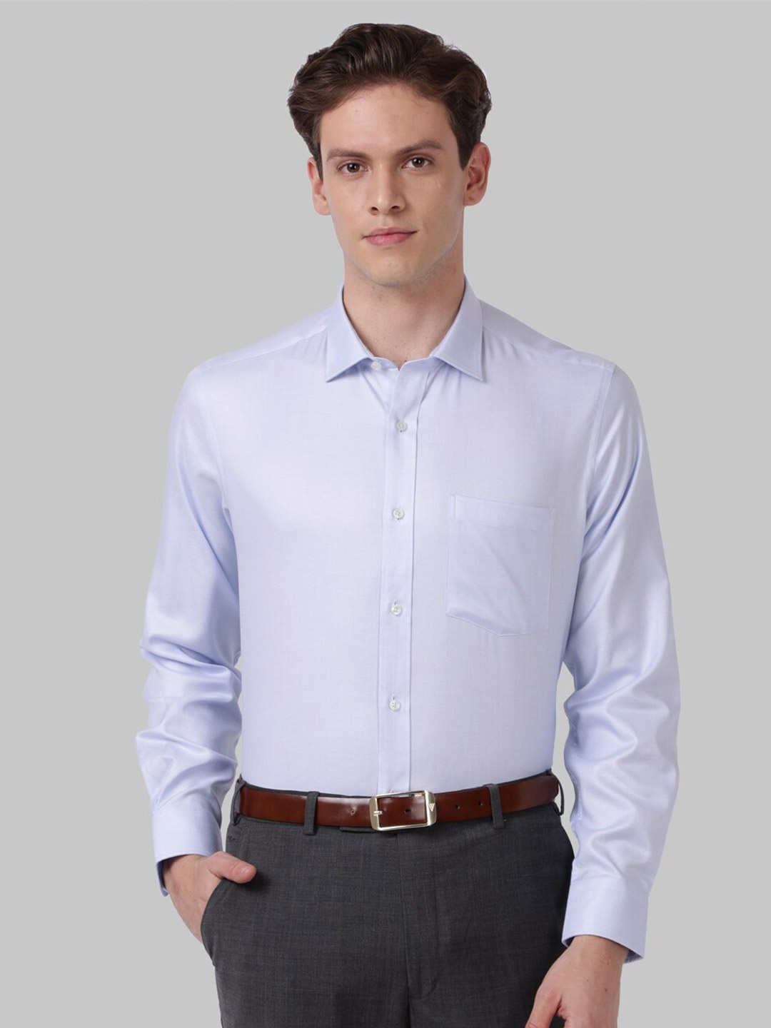 

Park Avenue Men Blue Formal Shirt
