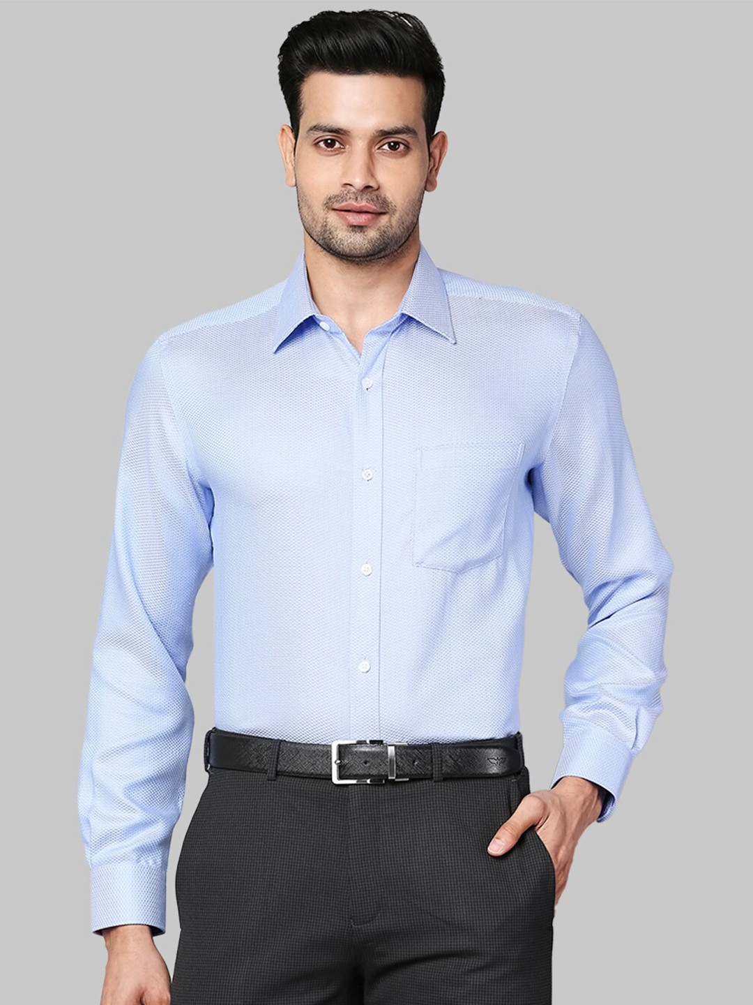 

Park Avenue Men Blue Formal Shirt
