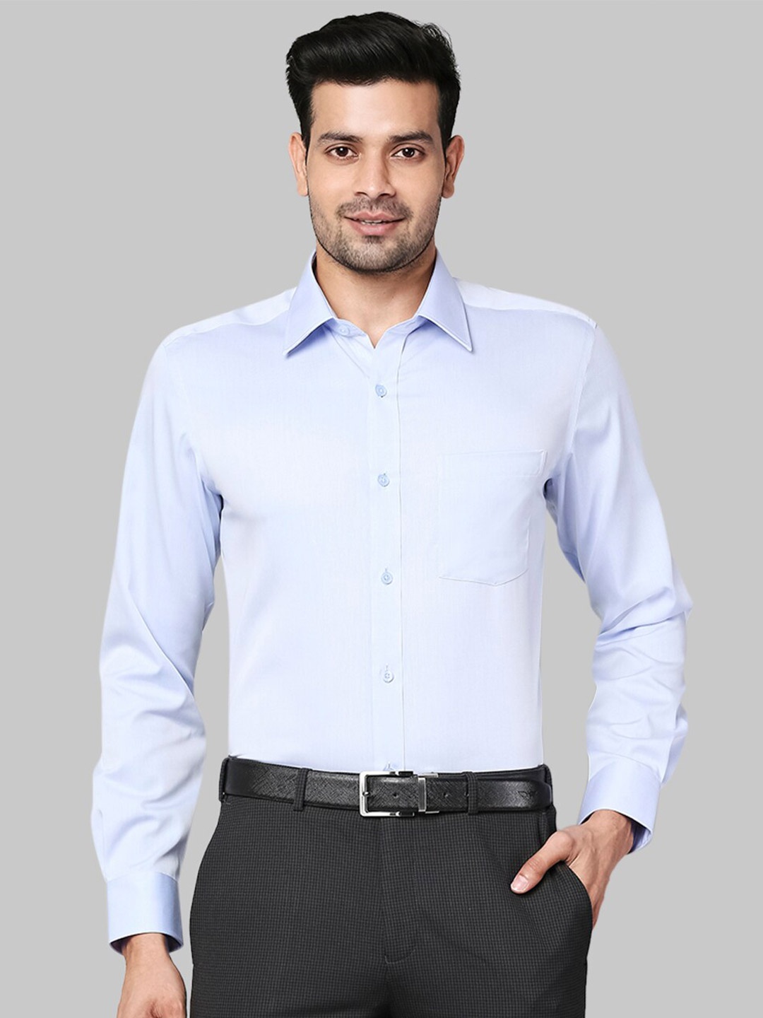

Park Avenue Men Blue Formal Shirt