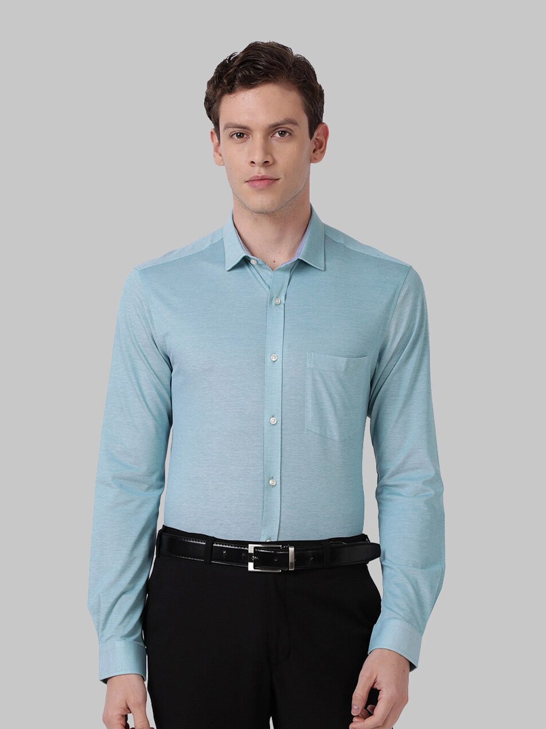 

Park Avenue Men Green Slim Fit Formal Shirt