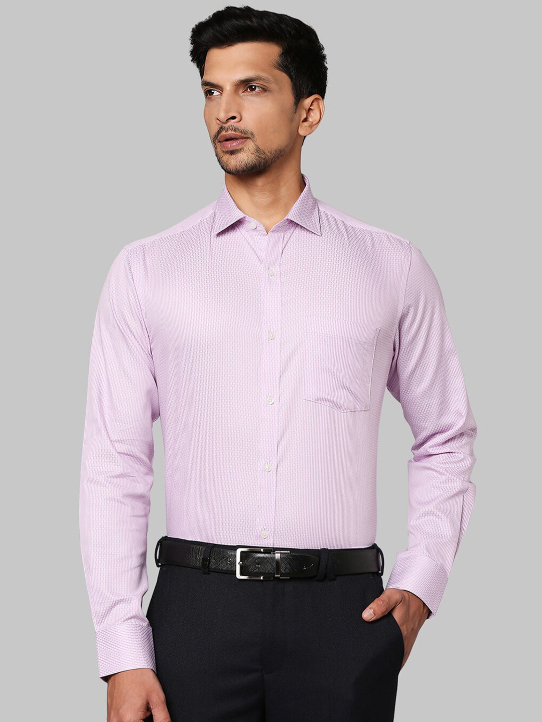 

Park Avenue Men Purple Slim Fit Formal Shirt