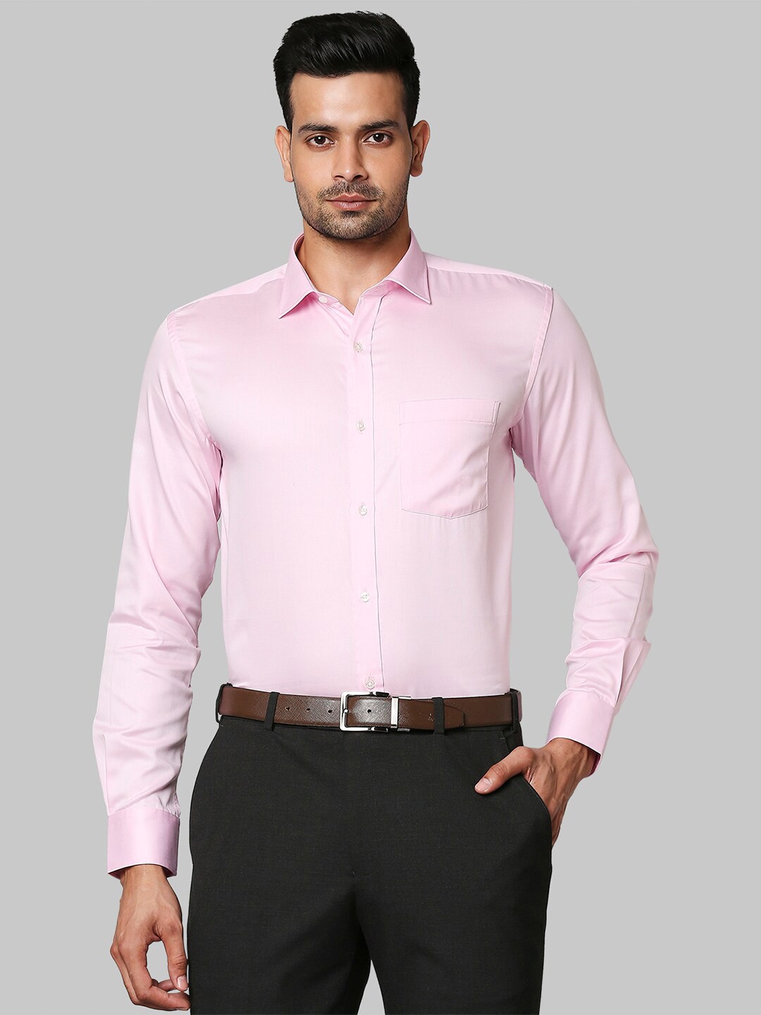 

Park Avenue Men Red Slim Fit Formal Shirt