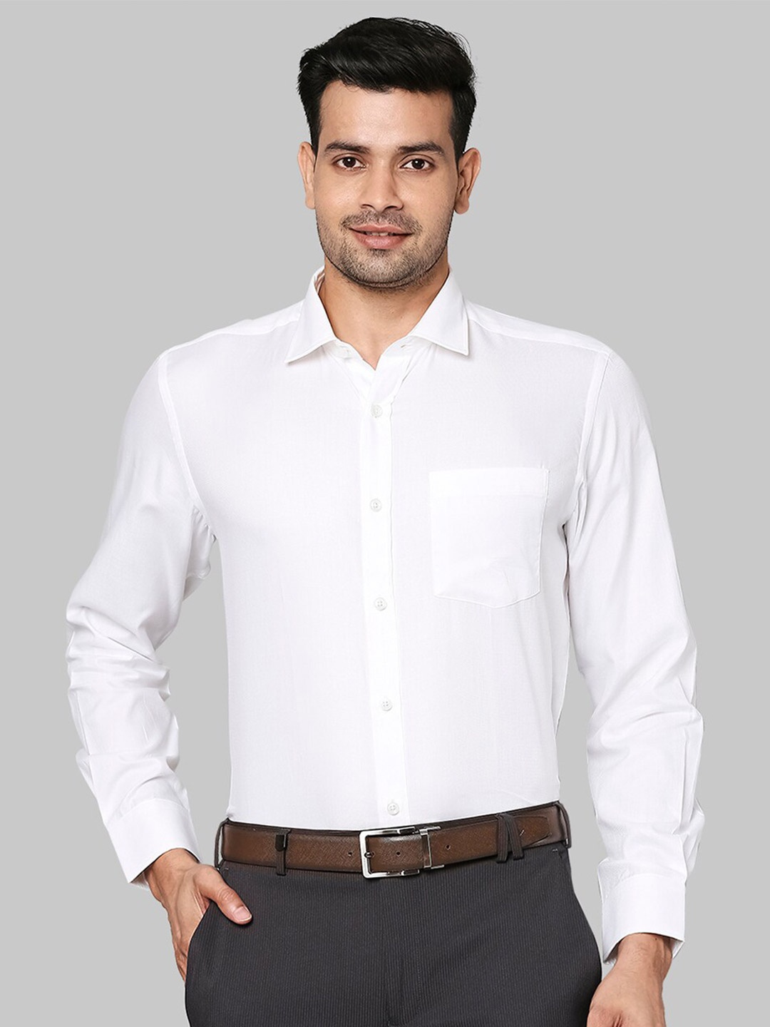 

Park Avenue Men White Formal Shirt