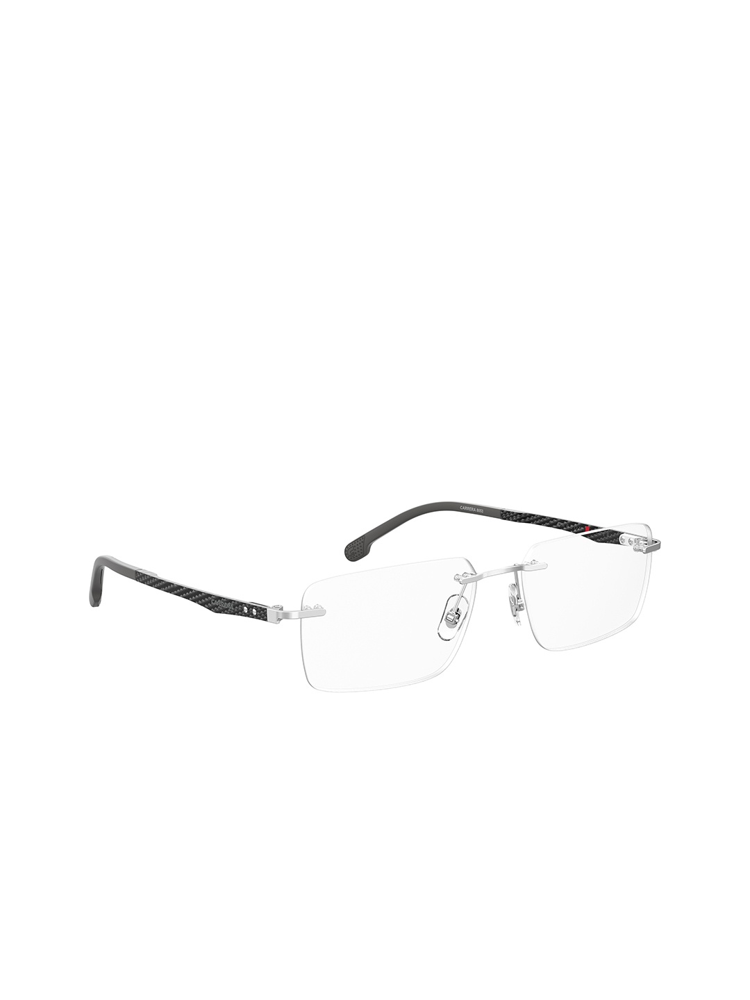 

Carrera Men Grey & Transparent Rimless Rectangle Frames