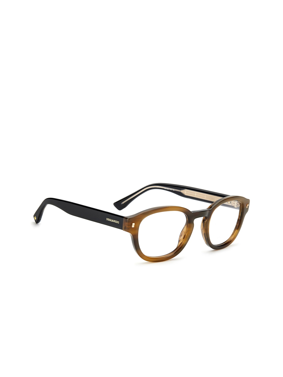 

Dsquared2 Men Brown Full Rim Round Frames
