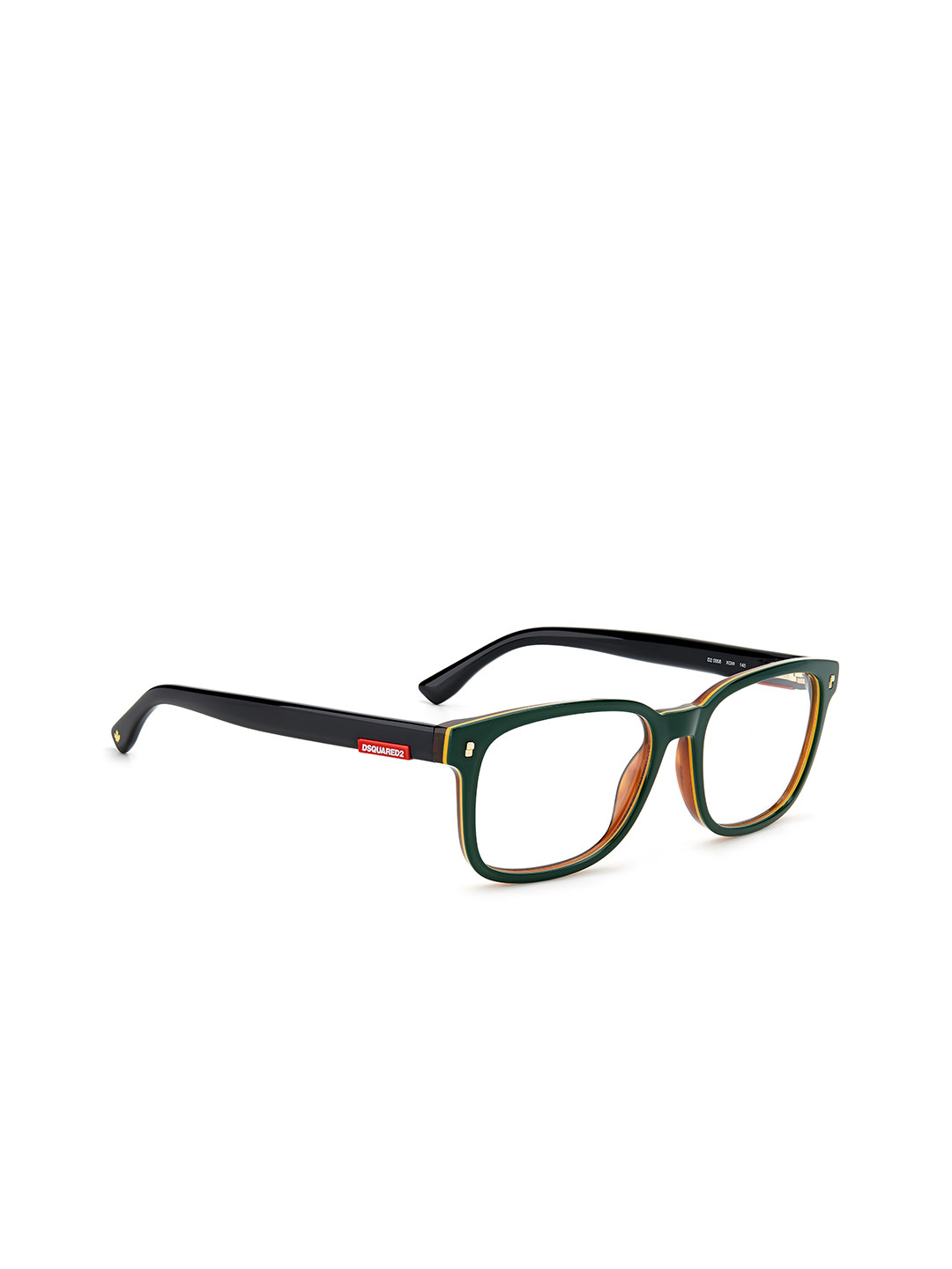 

Dsquared2 Men Green & Yellow Full Rim Rectangle Frames