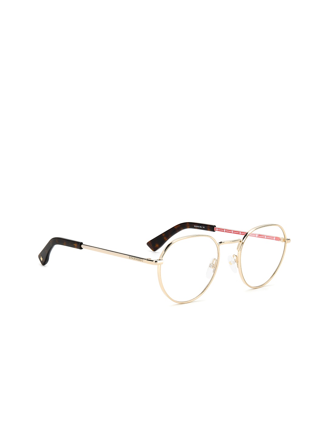 

Dsquared2 Unisex Gold-Toned Full Rim Round Frames