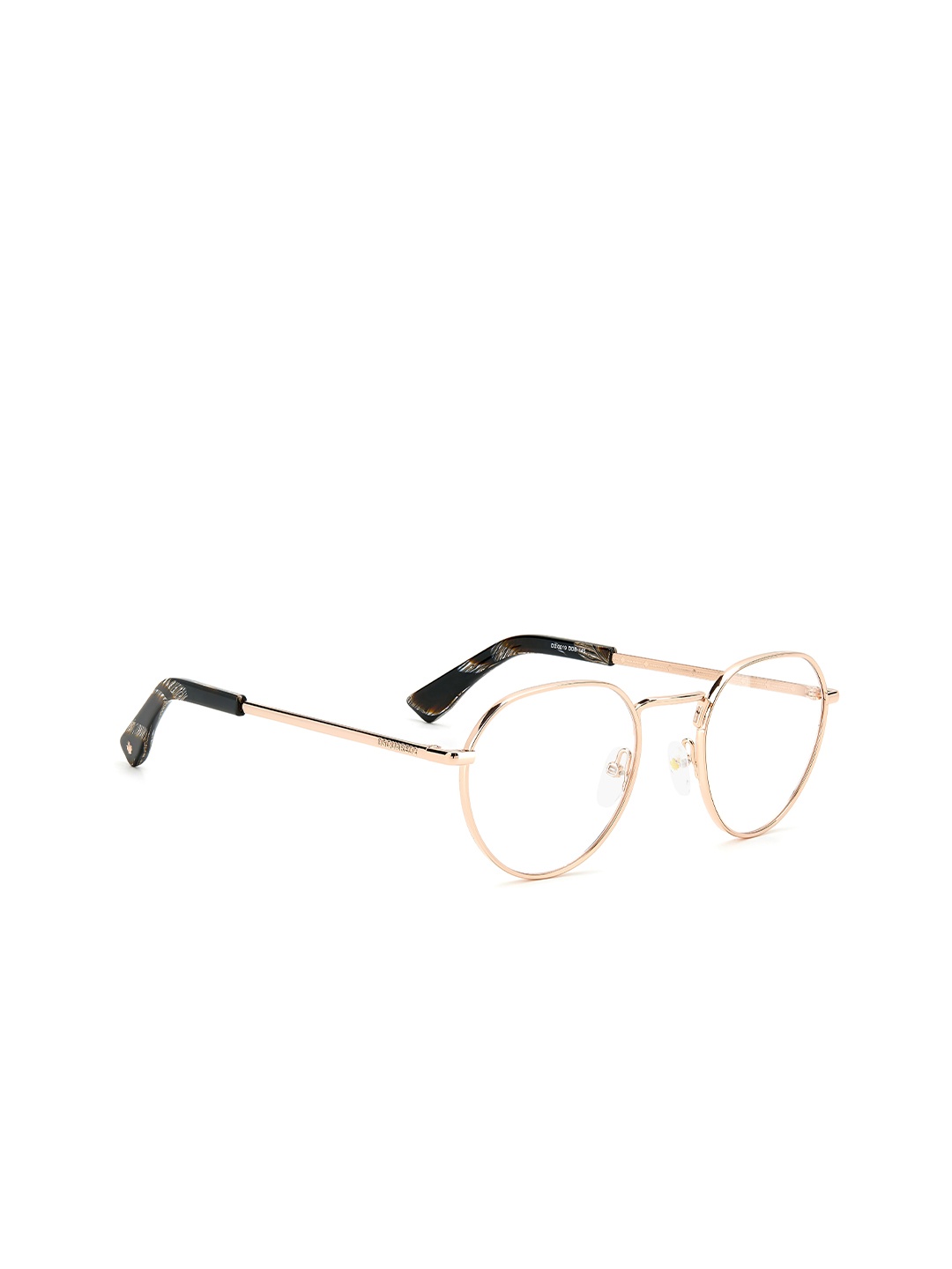 

Dsquared2 Unisex Gold-Toned Full Rim Round Frames