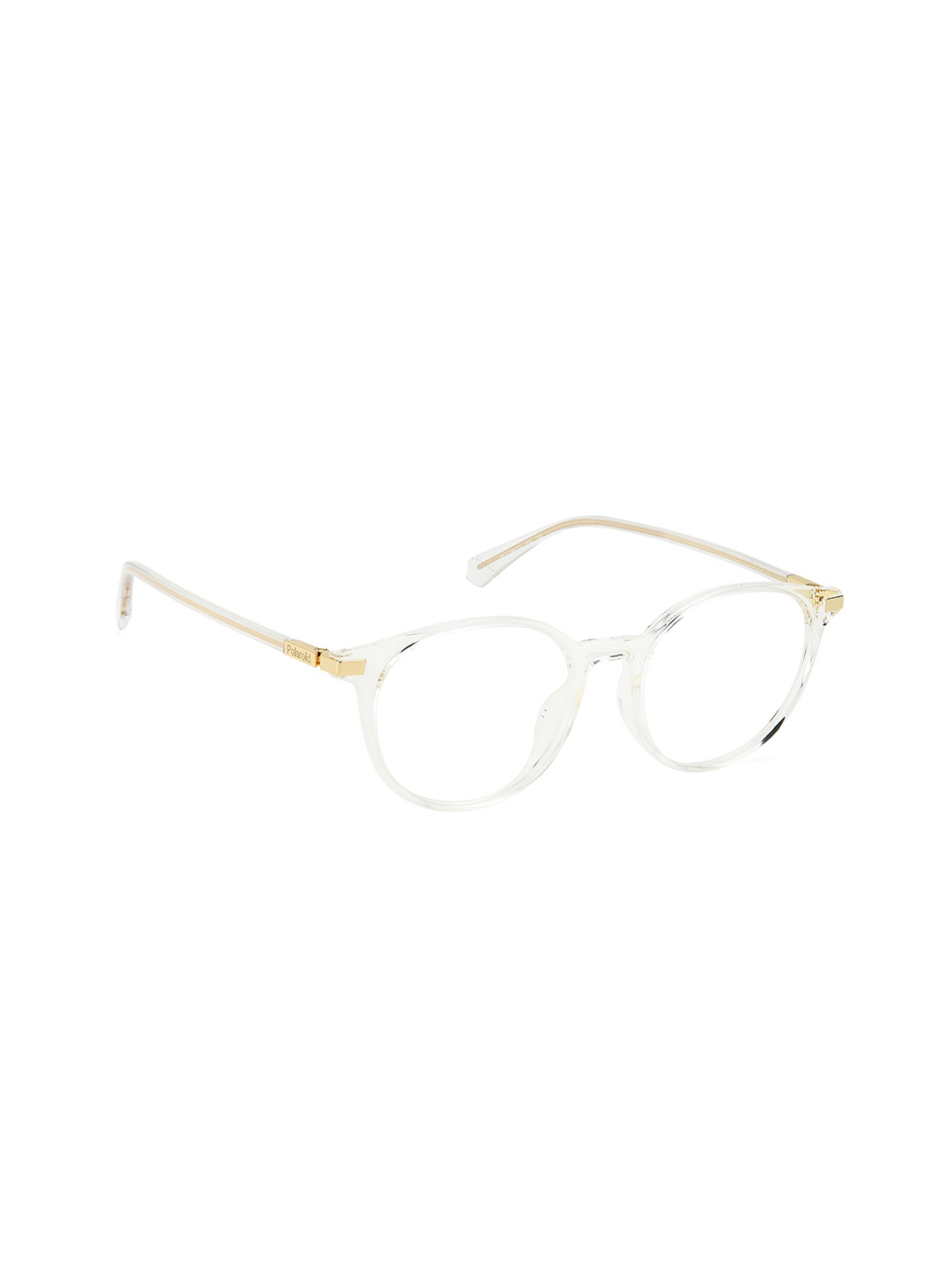 

Polaroid Unisex Gold-Toned & White Full Rim Round Frames 1058339005018