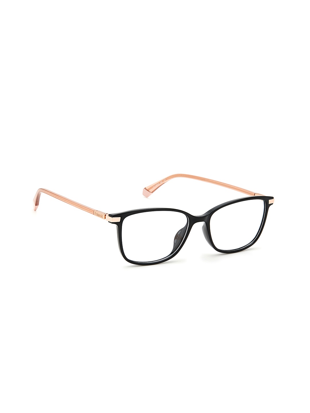 

Polaroid Unisex Black & Gold-Toned Full Rim Rectangle Frames