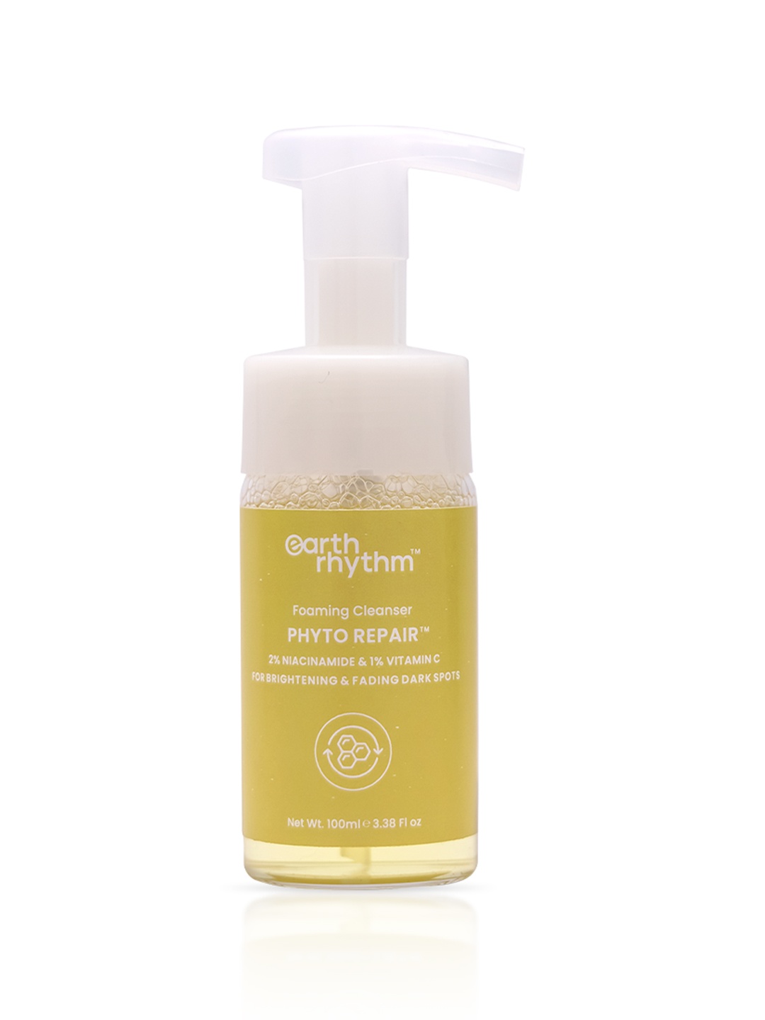 

Earth Rhythm Phyto Repair Foaming Face Cleanser - 100 ml, Yellow