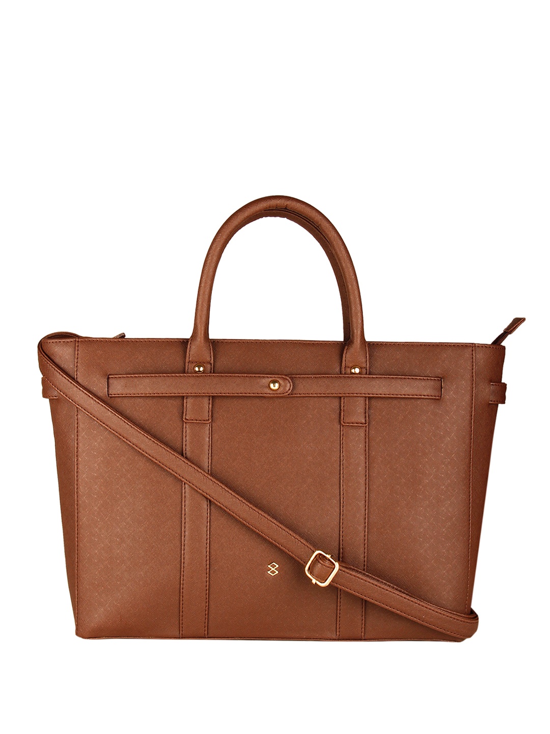 

HORRA Women Brown PU Laptop Bag
