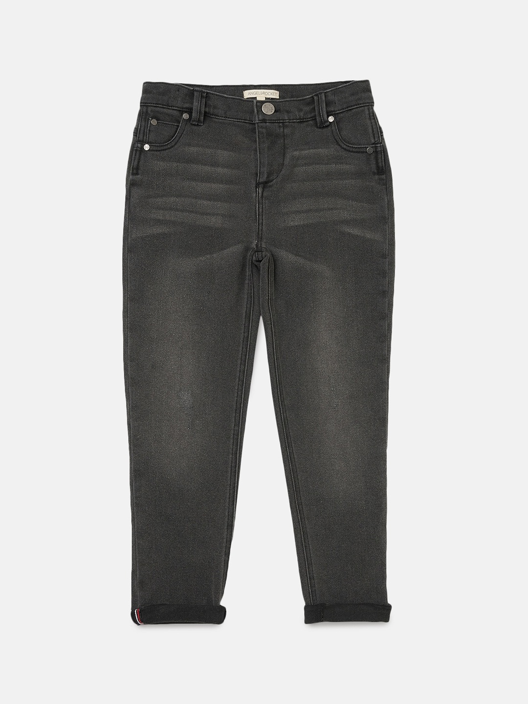 

Angel & Rocket Boys Black Slim Fit Light Fade Jeans